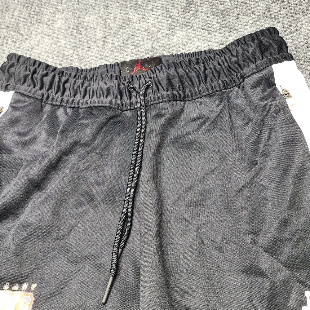 Jordan Pants Mens Small Black Dri-FIT Track Joggers Zip Ankle Jumpman Logo - Picture 6 of 15